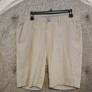 Mens Size 36 Under Armour Men's Beige Flat Front Shorts